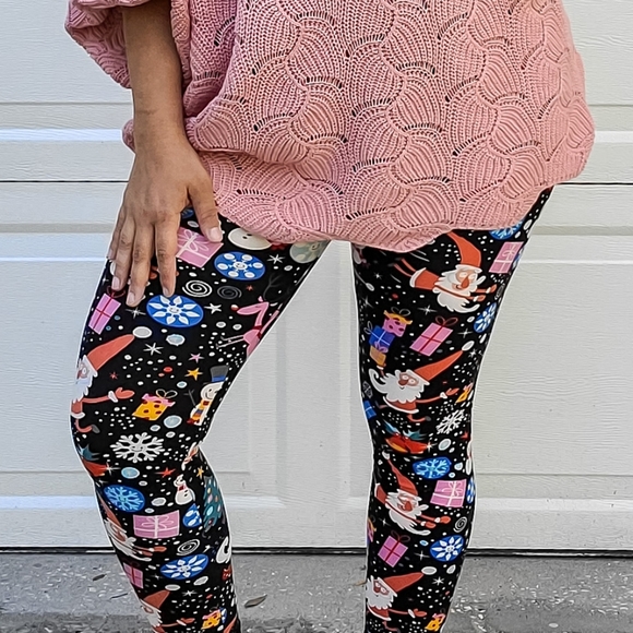 Leggings Depot Pants - ADULT Legging Depot Santa Leggings